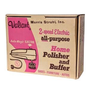 Vintage Valiant Electric Home Polisher and Buffer in Original Box